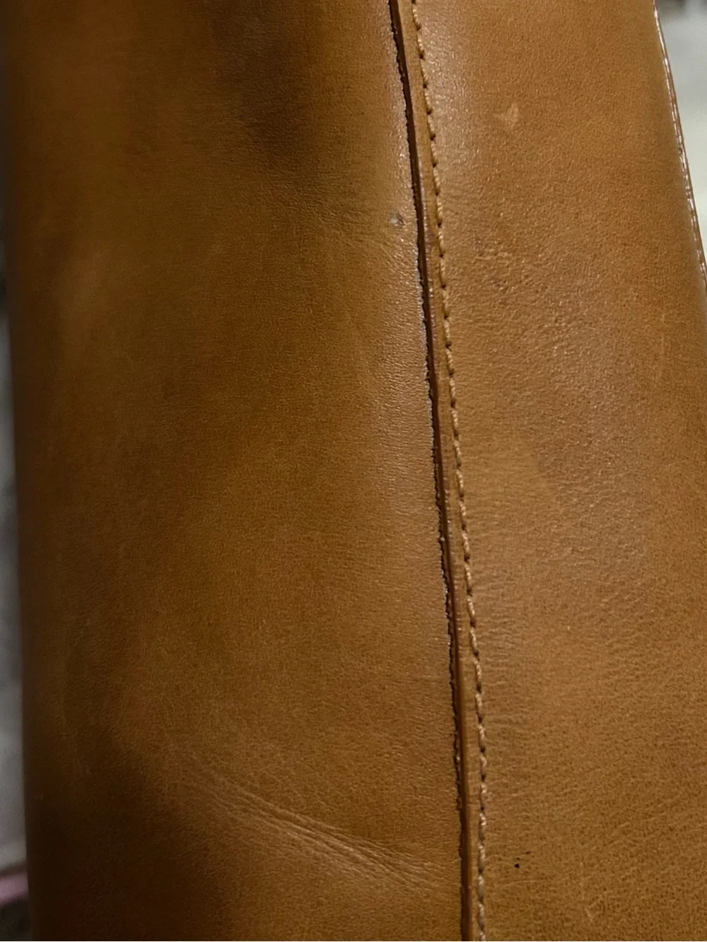 Able Elvira Large Top Zip Leather Tote